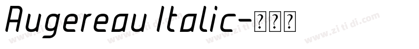 Augereau Italic字体转换